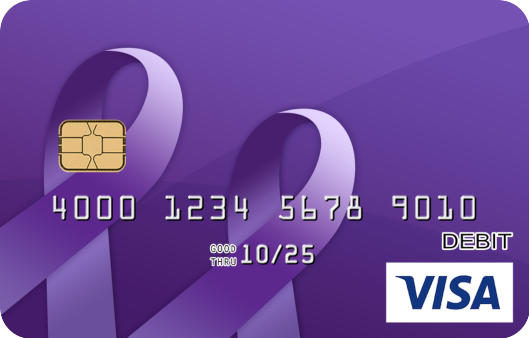 Premium Mobile Bank Account | Purple Ribbon | Card.com