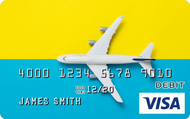 Airplanes Design CARD.com Prepaid Visa® Card | CARD.com