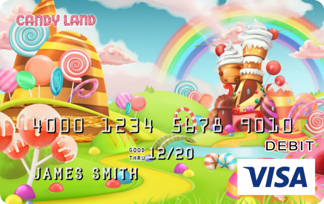 Candy Land Design CARD.com Prepaid Visa® Card | CARD.com