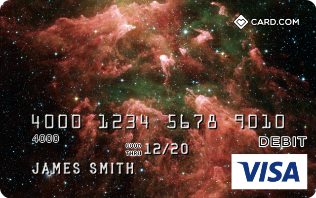 Galaxy Design CARD.com Visa® Prepaid Card | CARD.com