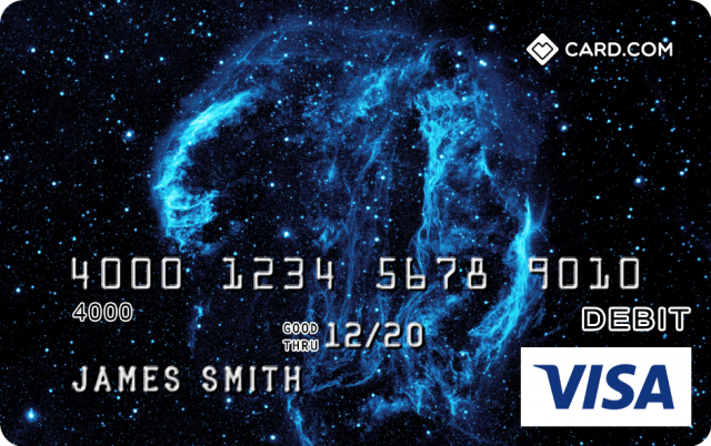 Galaxy Design CARD.com Visa® Prepaid Card | CARD.com