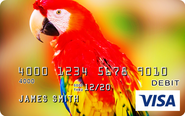 Parrot Design CARD.com Prepaid Visa® Card | CARD.com