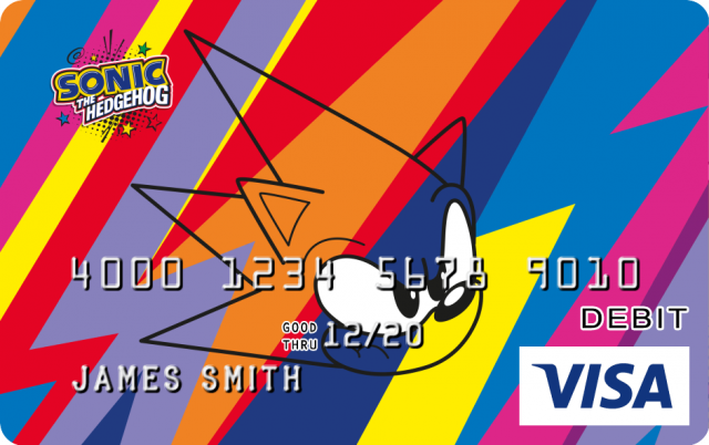 Sonic The Hedgehog Design CARD.com Prepaid Visa® Card | CARD.com