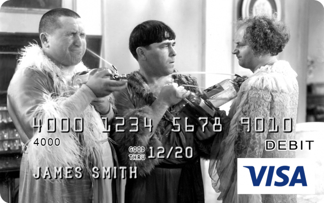 The Three Stooges Design CARD.com Prepaid Visa® Card | CARD.com